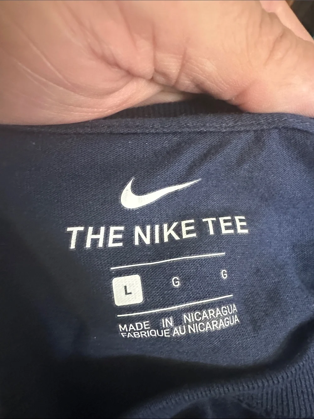 NWOT The Nike Tee Long Sleeve Shirt Navy Blue